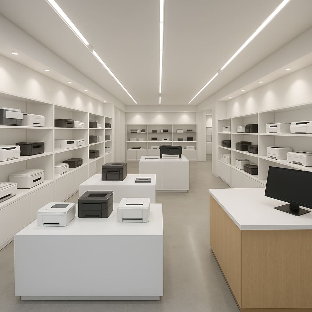 Drucker Store Innenraum